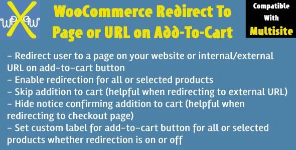 WooCommerce Redirect To Page or URL on Add To Cart – Direct Checkout or Skip Cart